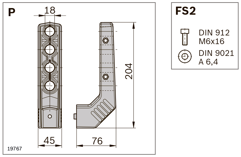 Держатель, l=290 мм | код 2CTH050016R0000 | ABB в Москве