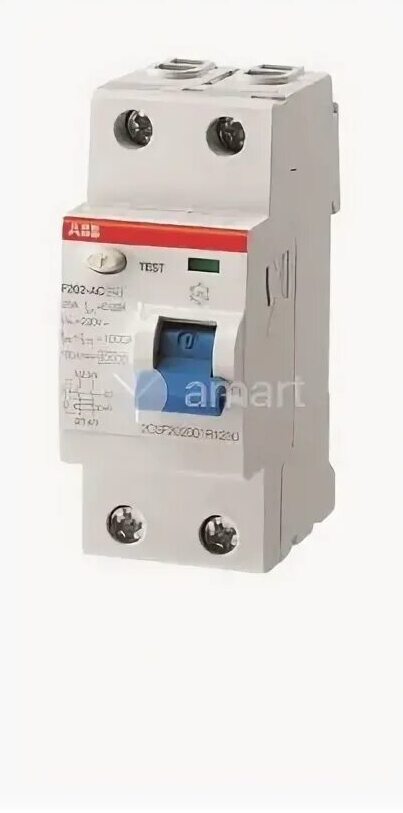 ABB F204 AC-80/0,3 УЗО 4-x полюсное 80А 300мА 10кА тип АС 2CSF204001R3800 трехфазные 100mA в Москве