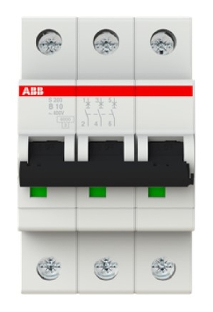 Автоматический выключатель 3-полюсной S203 C50 6kA STOS203_C50, ABB - 2CDS253001R0504 125 ампер фазный в Москве