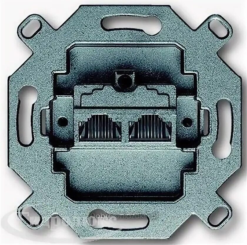 ABB BJE Мех Компьютерная розетка 1-ая наклонная (5 кат, 155 Мбит/сек) арт. 0230-0-0466 в Москве