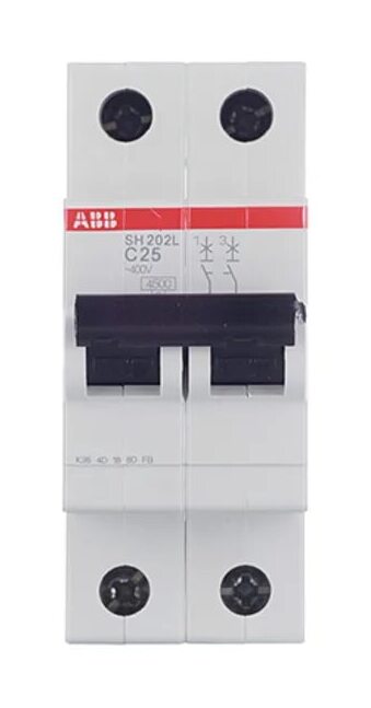 ABB SH202L C40 Автоматический выключатель 2P 40А (С) 4,5 кА двухполюсный 2 полюсный (2cds242001r0404) в Москве