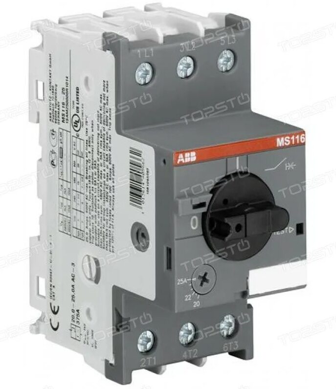 ABB MS116-4.0 50kA (регулир.2.5A-4.0A) Автомат защиты электродвигателей описание в Москве
