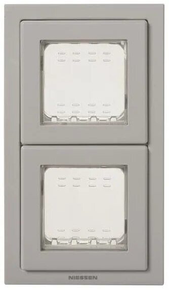 ABB Zenit 2CLA327200N1701 Монтажная рамка 2 поста (IP55, крышка, серая) в Москве