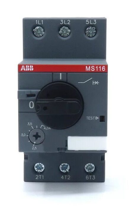 ABB MS116-16 Автомат защиты двигателя от КЗ и тепловой перегрузки 10.0...16.0A 16kA 1SAM250000R1011 в Москве