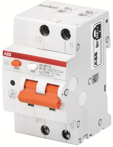 Выключатель автоматический дифференциального тока с защитой от дуги DS-ARC1 M C16 A30 ABB 2CSA275103R1164 в Москве