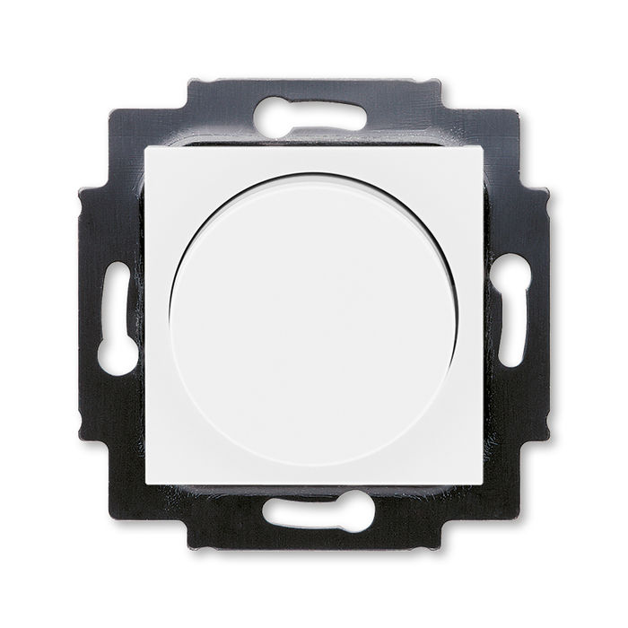 Светорегулятор поворотно-нажимной ABB Levit  LED, 2-400 Вт белый-ледяной 2CKA006512A0345 + 2CHH940123A4001