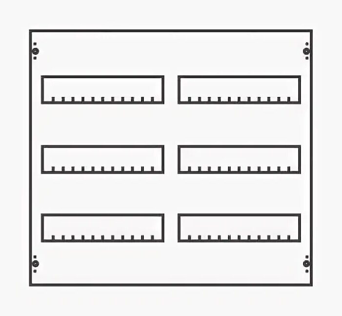 Модуль пустой 2ряда/3рейки MBB218 ABB ширина: 51 мм, высота: 62 мм, число рядов din реек: 2 шт в Москве