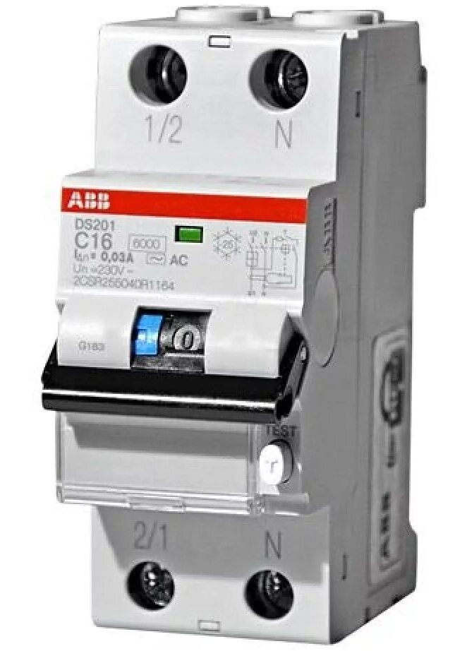 ABB Basic M BMF412 AC 2P 25A 30mA Выключатель диффер. тока (УЗО) 30мA тип 2CSF602041R1250 bms413c25 в Москве