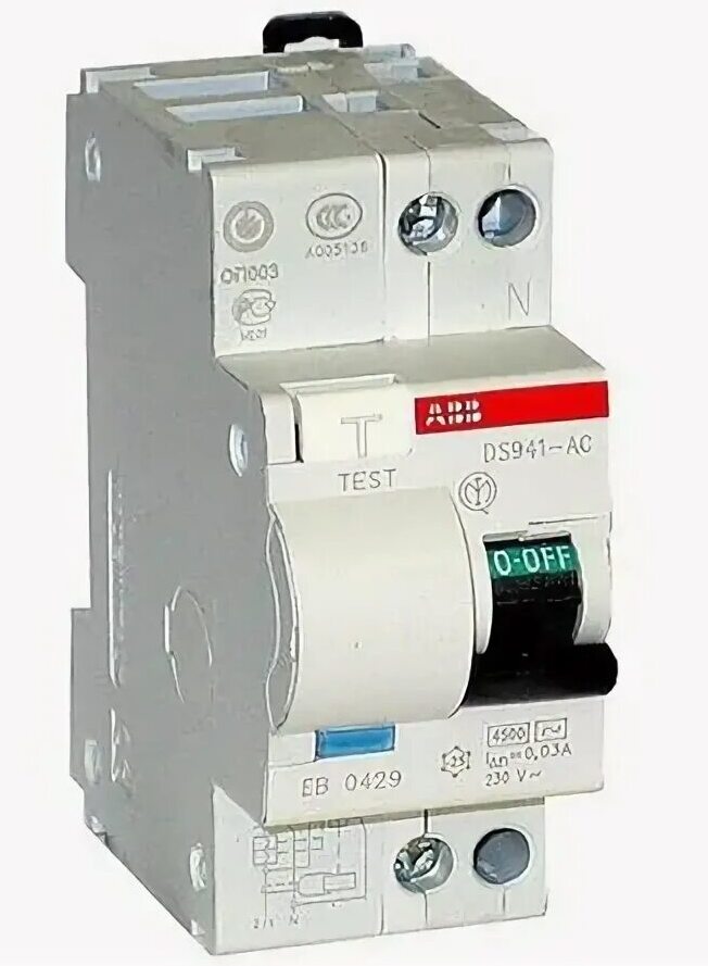 ABB DS201 L H C16 AC30 Автомат-й выключатель диффер.тока 16А 30мА тип АС 4,5kA 230В 2CSR245073R1164 однофазный в Москве