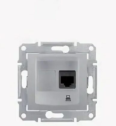 ABB Levit кофе макиато Розетка RJ45 1-я, категории 5e и заглушка в Москве