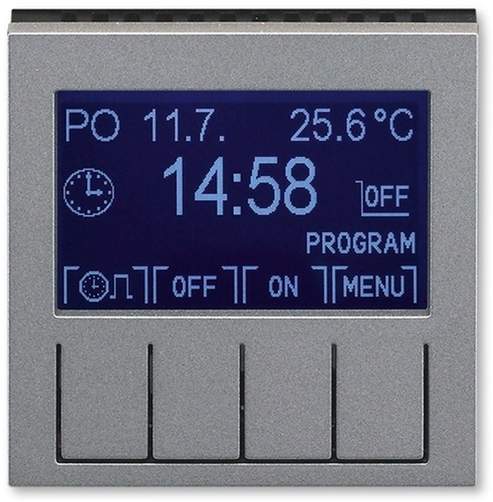 Таймер Levit программируемый сталь/дым. черн. ABB 2CHH912031A4069 в Москве