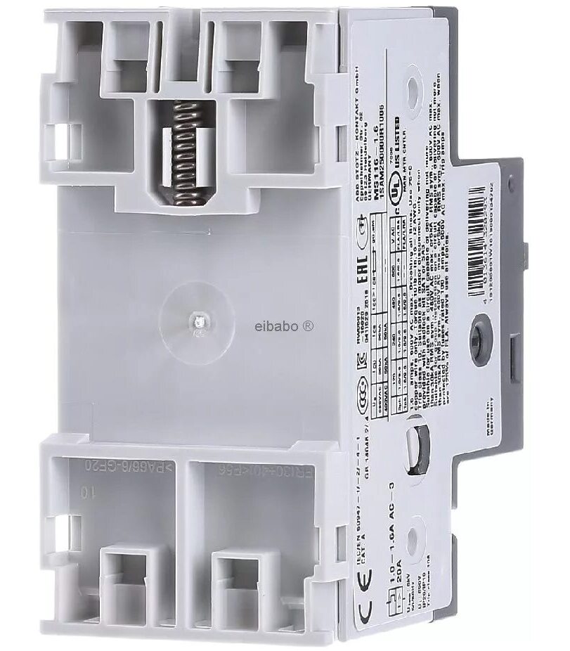 ABB MS116-16.0 16kA (регулир.10.0A-16.0A) Автомат защиты электродвигателей 1SAM250000R1011 16 в Москве