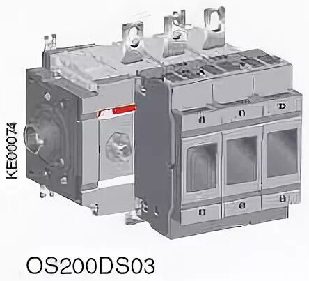 Abb SGC Рубильник OS32GD12 без ручки под предохранители DIN-000 в Москве